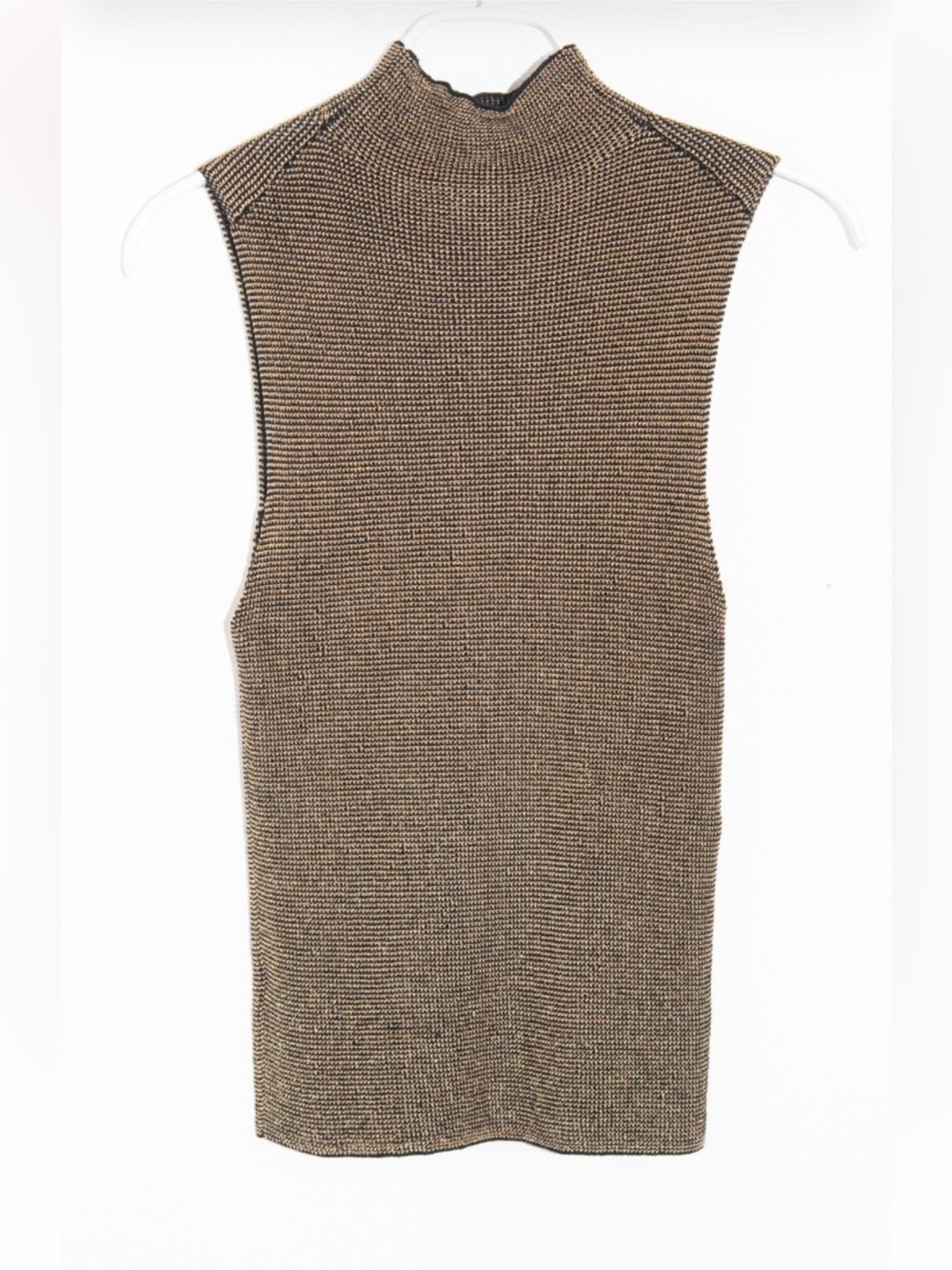 Nili Lotan Metallic Mock Neck Tank - Gold - Picture 3 of 4